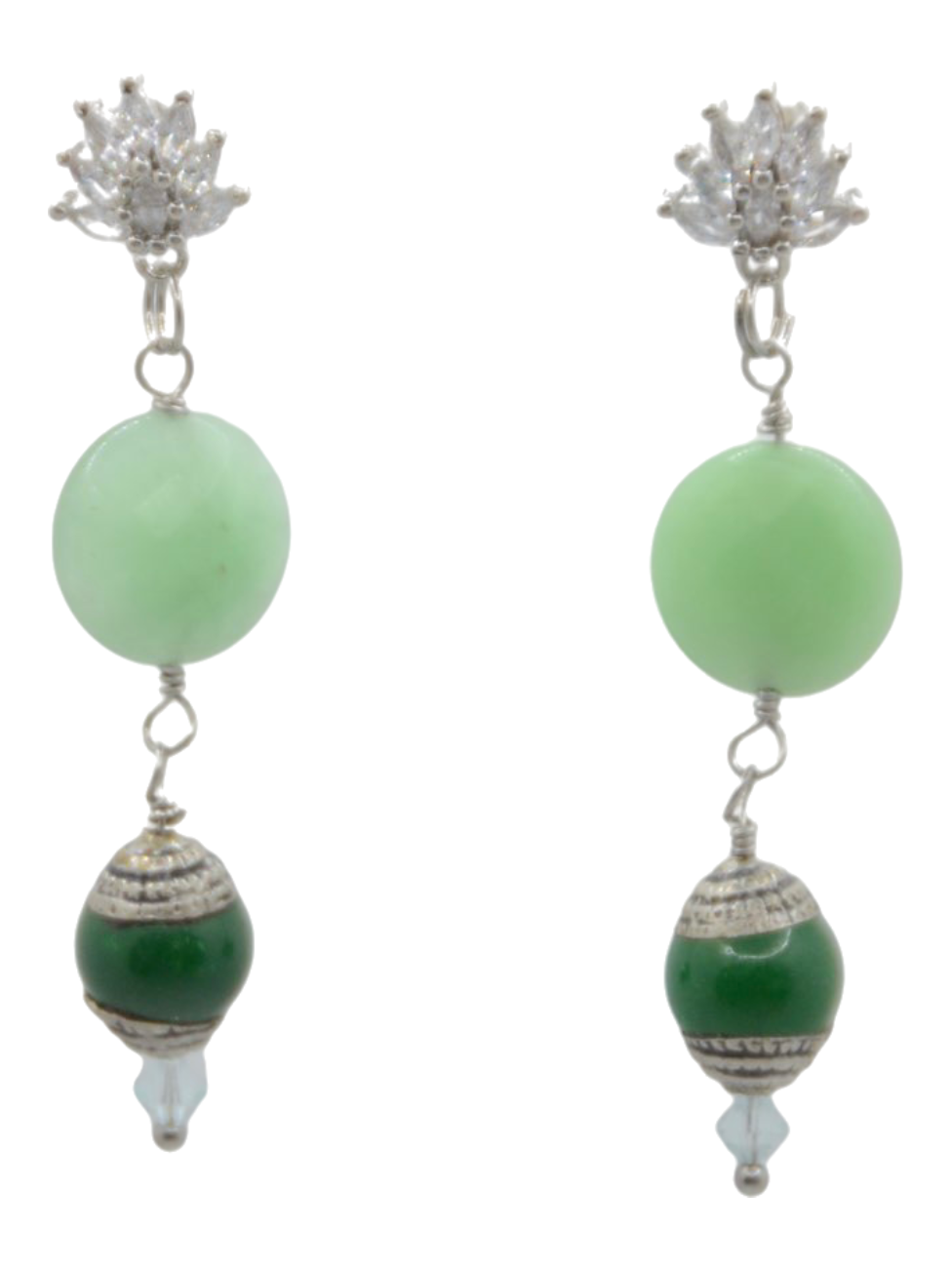 Boucles d'oreilles jade