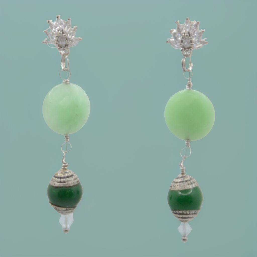 Boucles d'oreilles jade